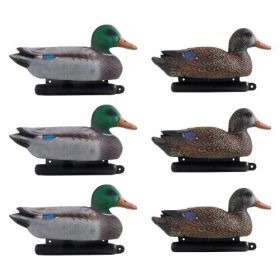 Duck Decoy Outdoor Teal Decoy Realistic Plastic Floating Duck for Hunting 6-Pack