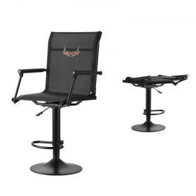 Hunting Chair 360° Swivel Silent Blind Chair with Armrests Adjustable Height